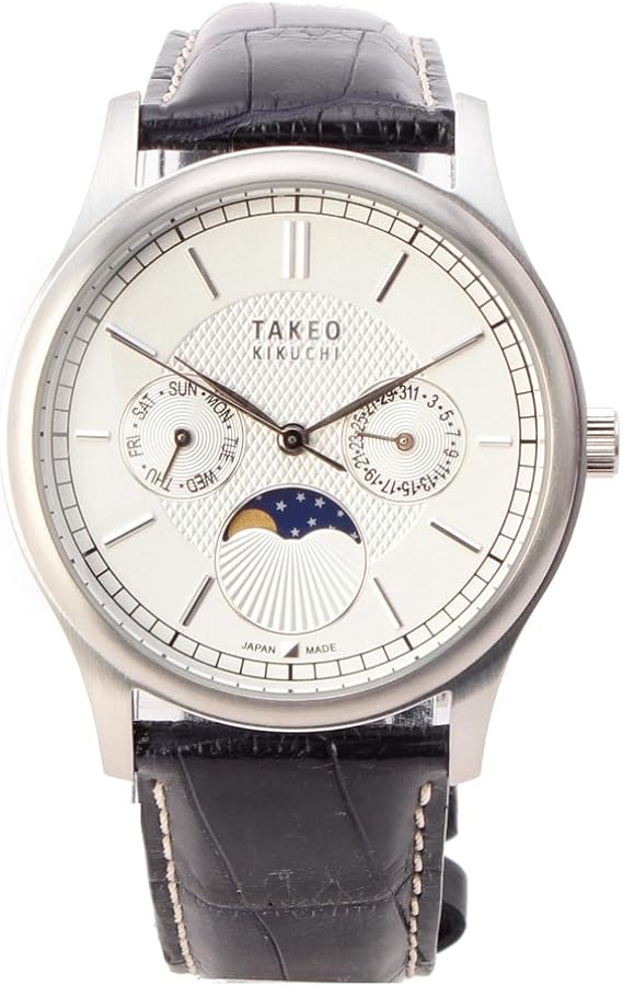 Amazon Co Jp Takeokikuti Takeo Kikuchi Moon Phase Watch 00 Blue 094 Wrist Watches