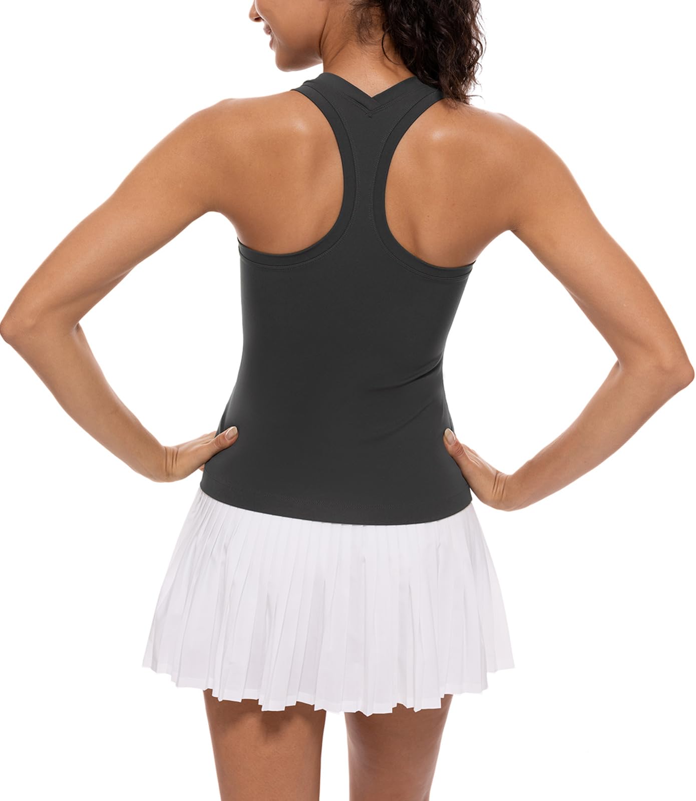 Ukaste Damska koszulka bez rękawów Studio Essential Racerback Yoga Performance Workout Tops