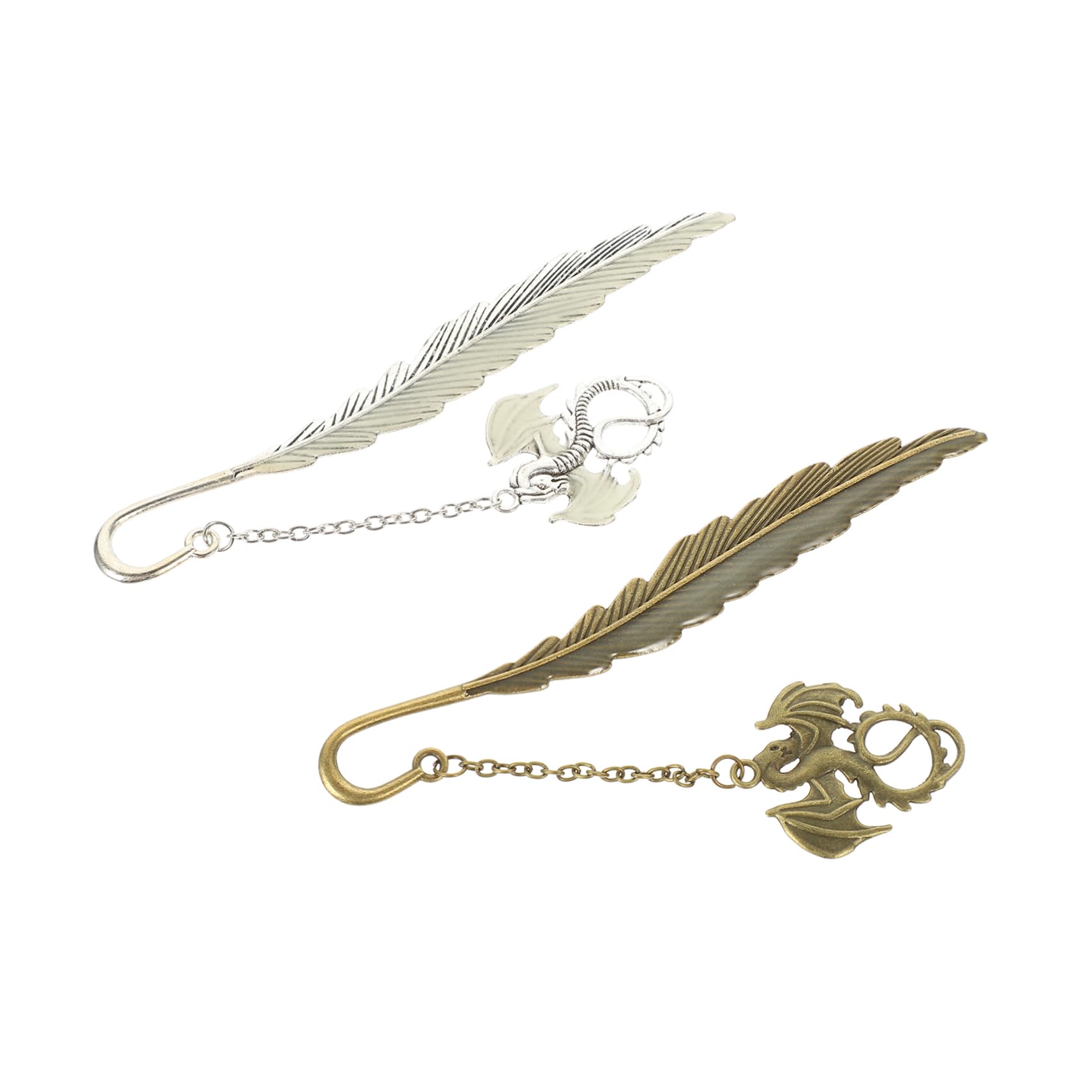DOITOOL 5 Set Segnalibri Vintage Luminosi Metallo Design Unico E Chic Per Lettori Appassionati Per Studenti E Amanti Dei Libri Facili Portare Borsa E Visibili Al 2 Pezzi*5