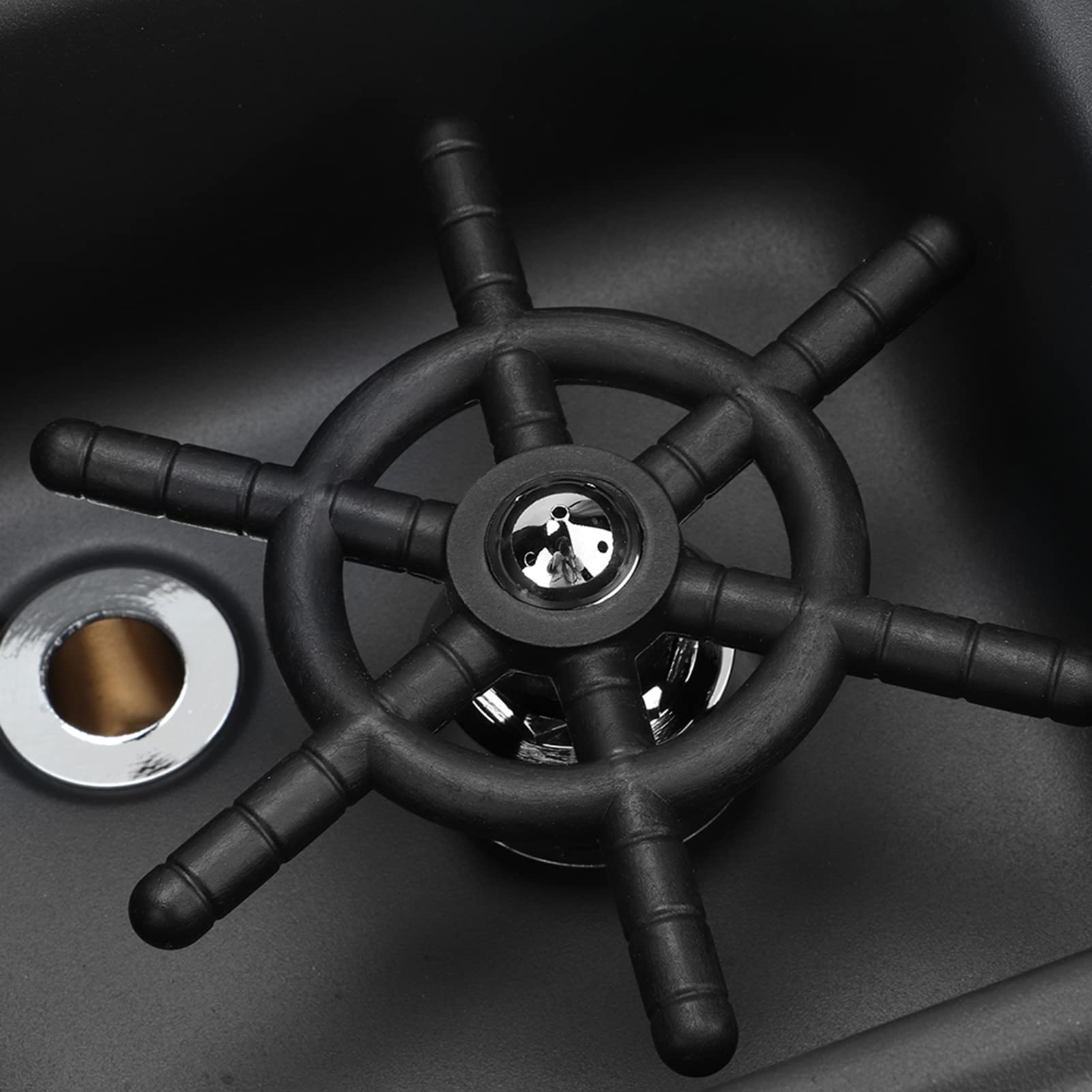 Grifo Enjuagador de Vidrio Mate, Lavavasos Enjuagador de Tazas de Tazas Automático de Acero Inoxidable Negro Limpiador de Lavadoras para Hotel Bar Café Tienda de Té