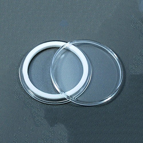 Air-Tite cápsulas para monedas X44mm en anillo blanco, pack 10 miniatura 1