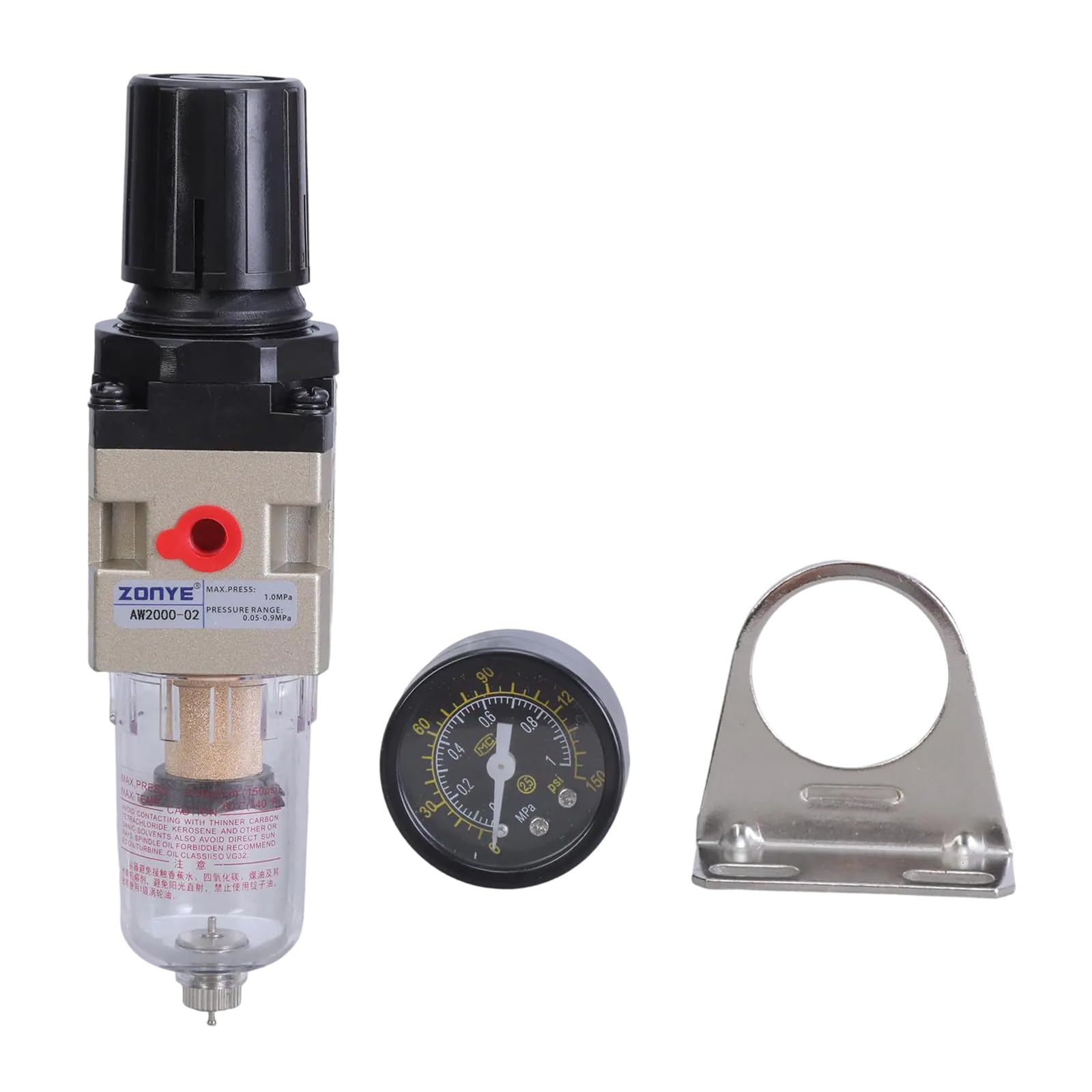 Aluminum Air Filter Pressure Regulator Combo Integrated Design Device for Professional Automotive & Manufacturing Use