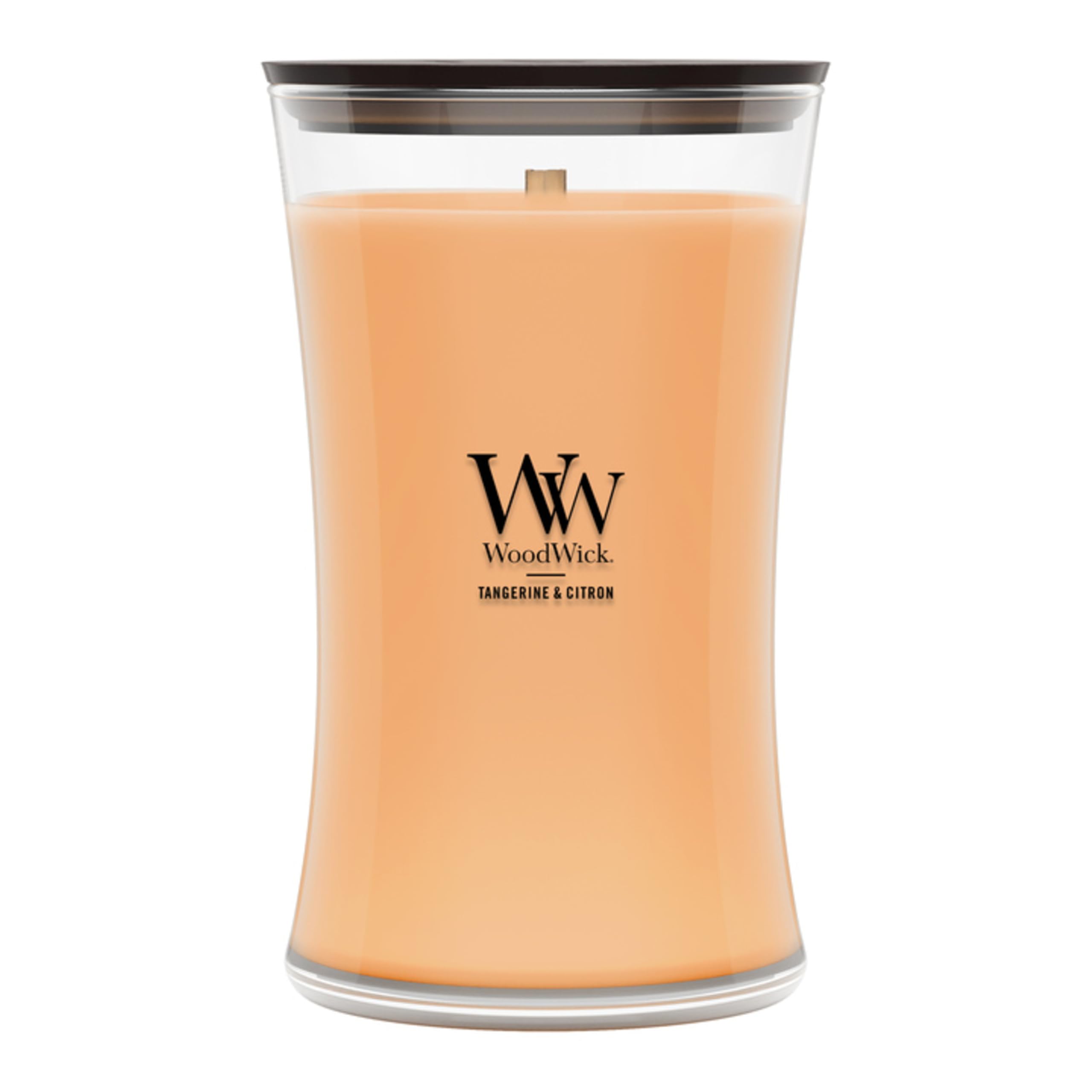 WoodWick Tangerine &amp; Citron Scented Candle, Crackling Wick, 21.5oz