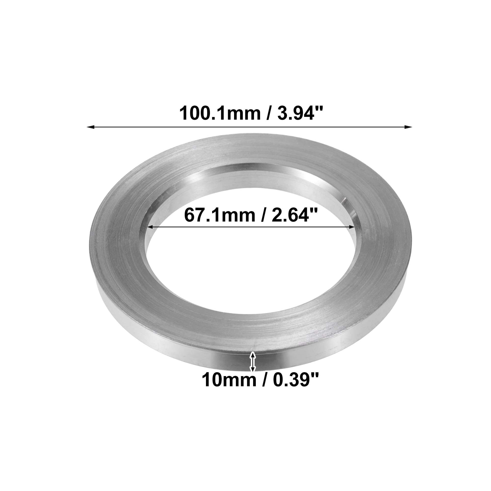 Centradores De Llantas 4 Uds OD 100,1mm 106,1mm 108mm 110mm a ID 67,1mm 93,1mm 100mm anillos céntricos de cubo de coche espaciador central de orificio de rueda Anillos Centradores Llantas(106.1-93.1mm