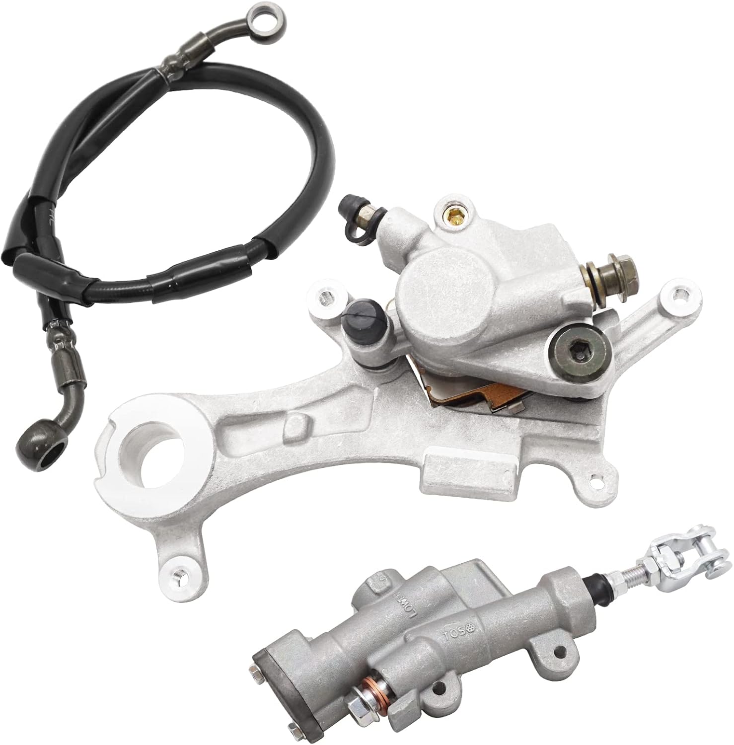 M MATI Rear Brake Caliper Master Cylinder Hose for Yamaha YZ125 YZ250 YZ450 WR250 WR450 1C3-2580W-72-00 17D-2583V-00-00
