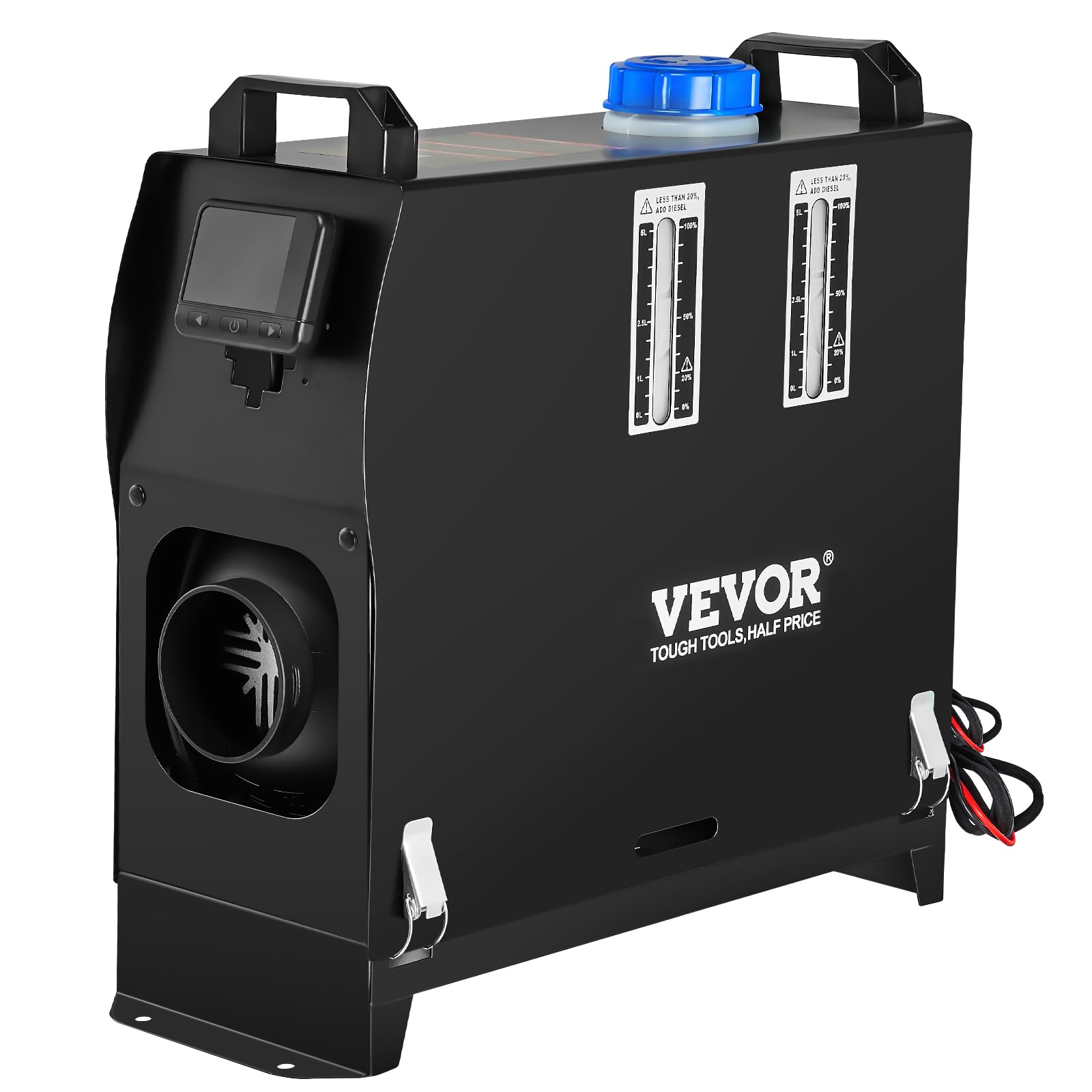 VEVOR Calentador de Aire Diésel 12V 8 kW Calefacción Estacionaria Diésel -40 °C - 80 °C Calentador de Estacionamiento Diésel Calefacción Estática Furgoneta Diésel Calentador Coche (Interruptor LCD)
