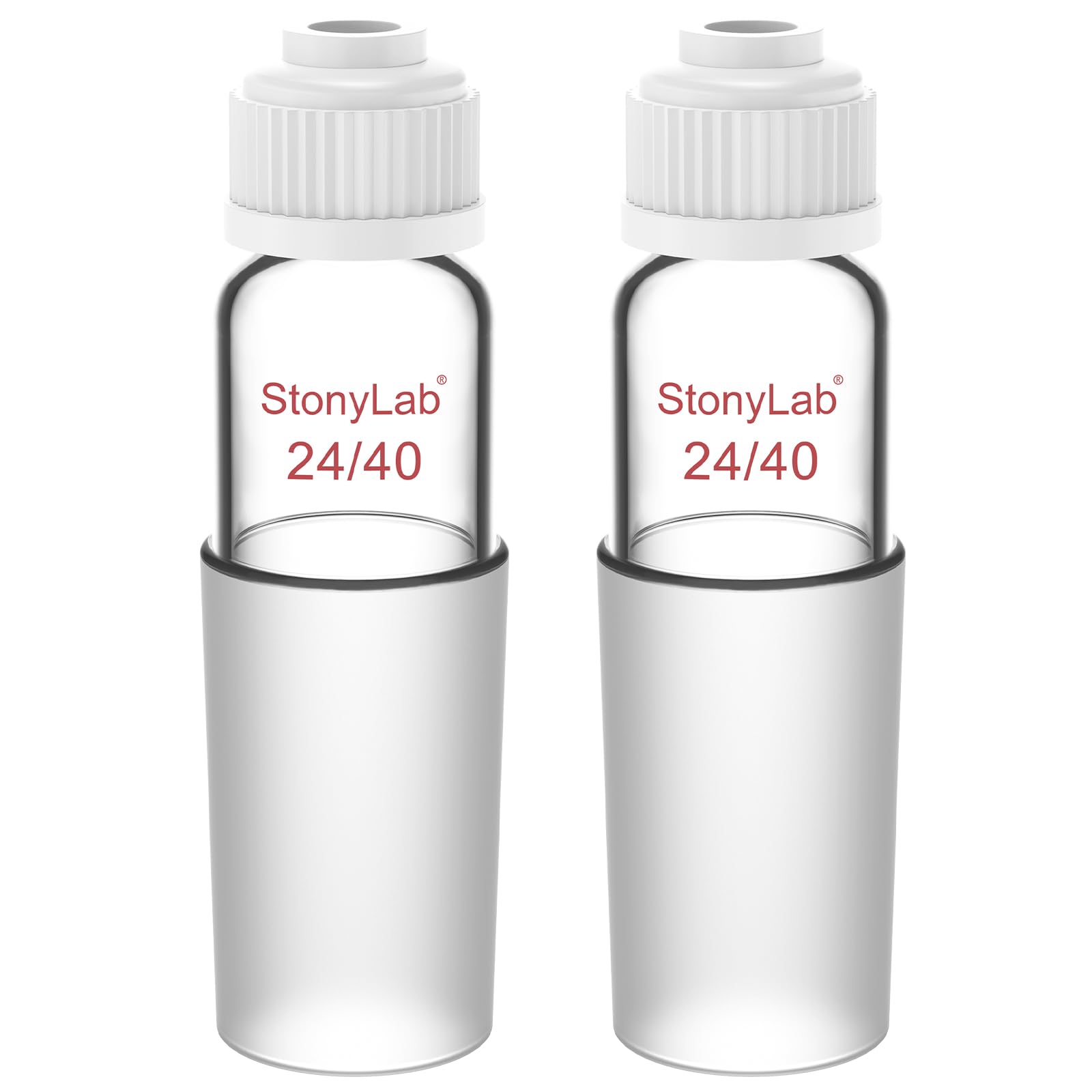 stonylab Thermomètre Inlet Adaptateur avec 24/40 Joint Intérieur, 80mm de Hauteur, Thermometer Inlet Adapter Adaptateur de Distillation, pour Appareil de Distillation