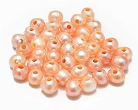 Vista 15 de AD Beads Cuentas de gema natural de 8 mm redondas sueltas con gran agujero de 2,5 mm, 40 piezas (turquesa africana)