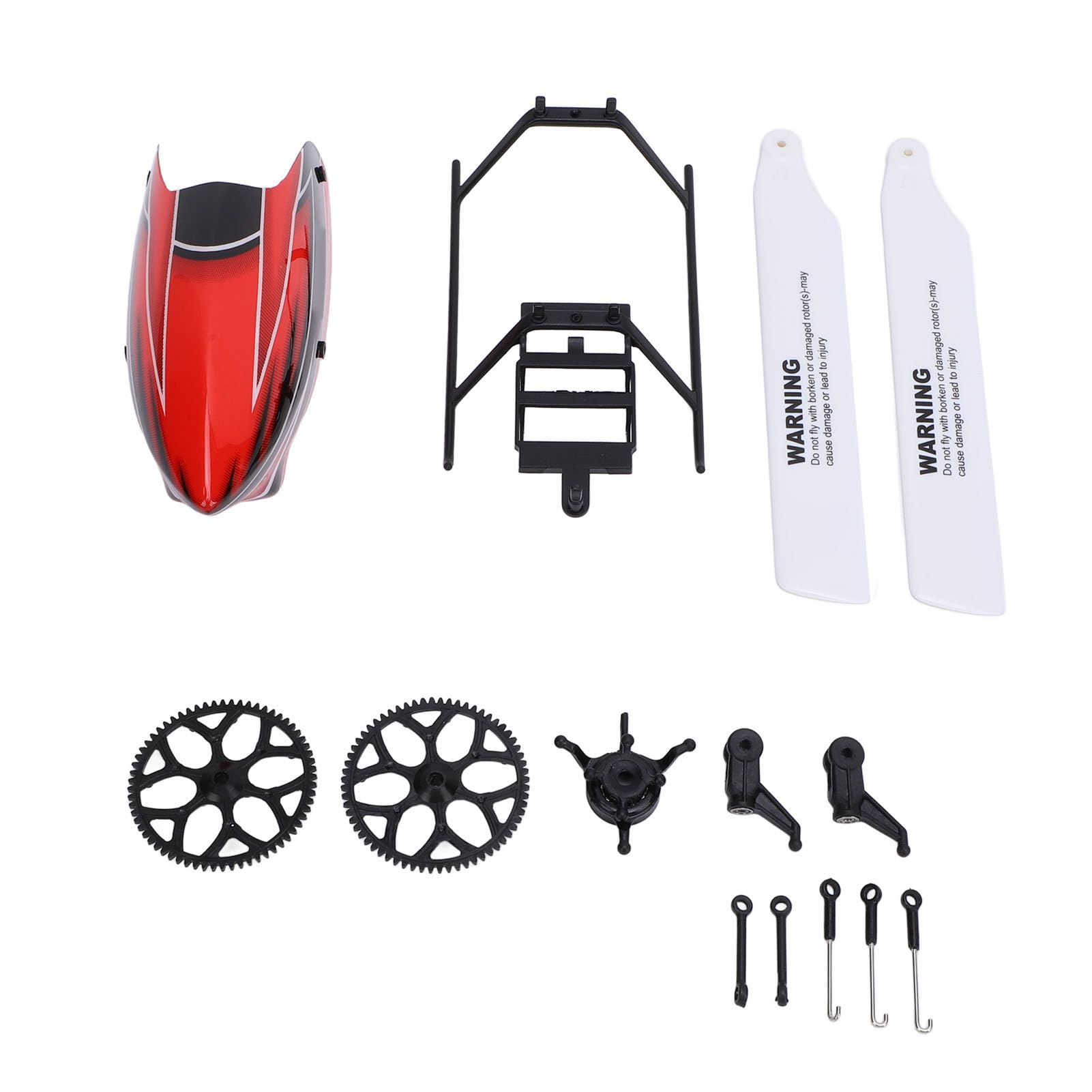 Dilwe RC Hubschrauber Ersatzteile Set, Hochwertige Materialien für verbesserte Steuerung, RC Helikopter Zubehör, für Modellebau, DIY Upgrades, Wettkämpfe und Reparaturen