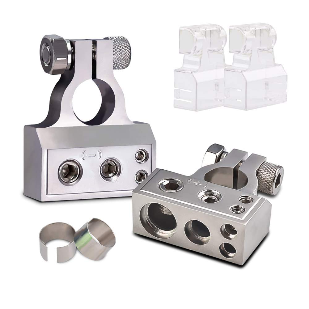 Vgate Lead Acid Battery Terminal Clamps, 8AWG up to 4/0(XL) AWG Gauge