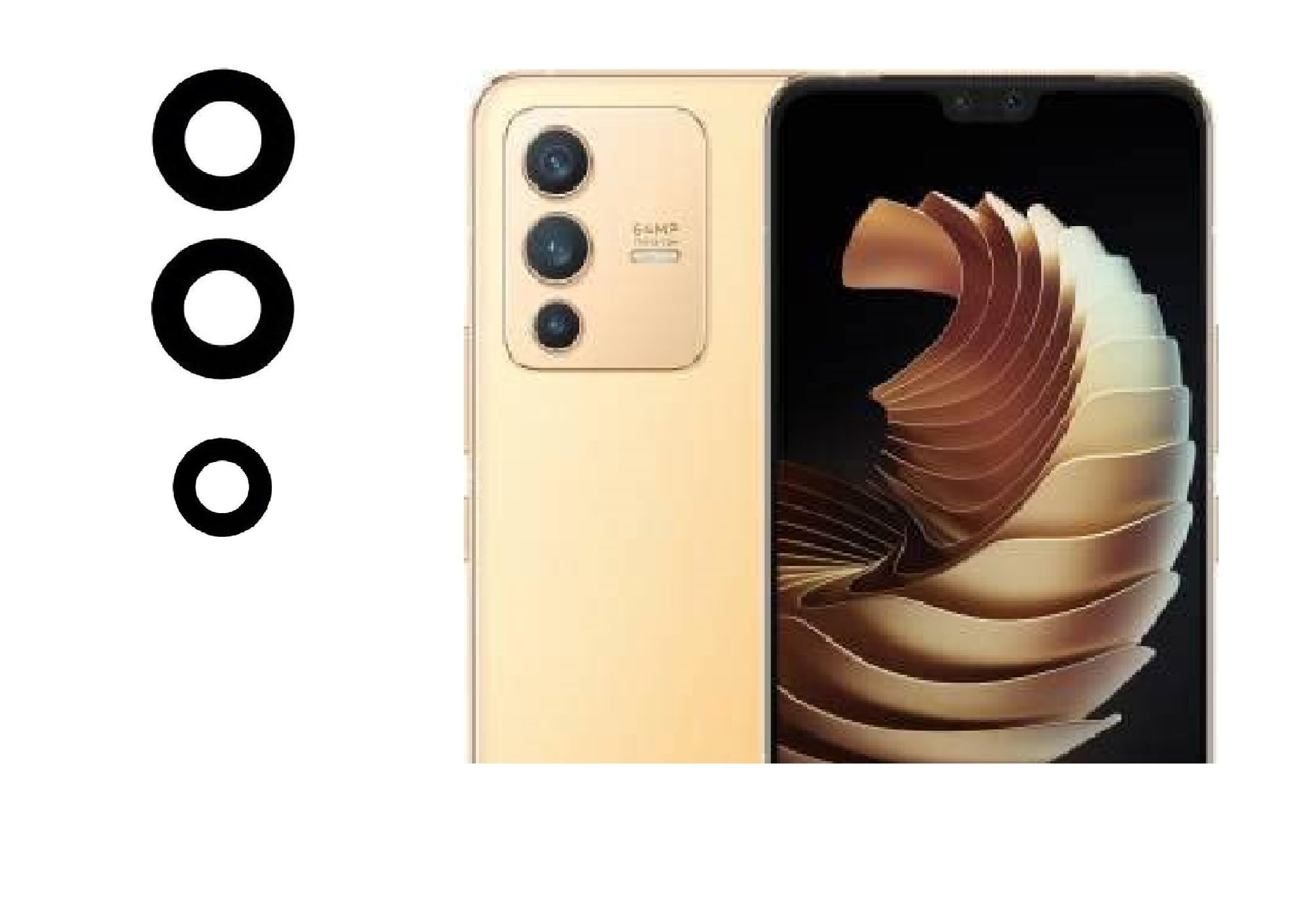 Online India Back Rear Camera Glass Lens Replacement Part for Vivo V23 / v23 pro (with Cloth and TWEEZER) (B0CBB268KM) Amazon Price History, Amazon Price Tracker