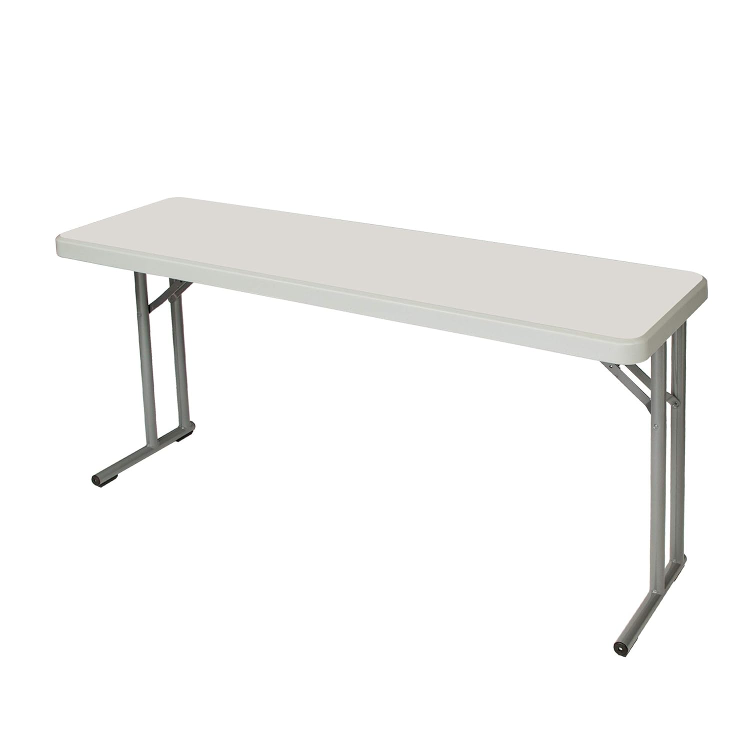 OEF Furnishings OEFBT-SEM1860 Commercial-Grade Premium Industrial Seminar Folding Table with Thick Blow-Molded Top and 16-Gauge Cantilever Steel Legs (Seminar, 18" × 60", Speckled Gray Top)