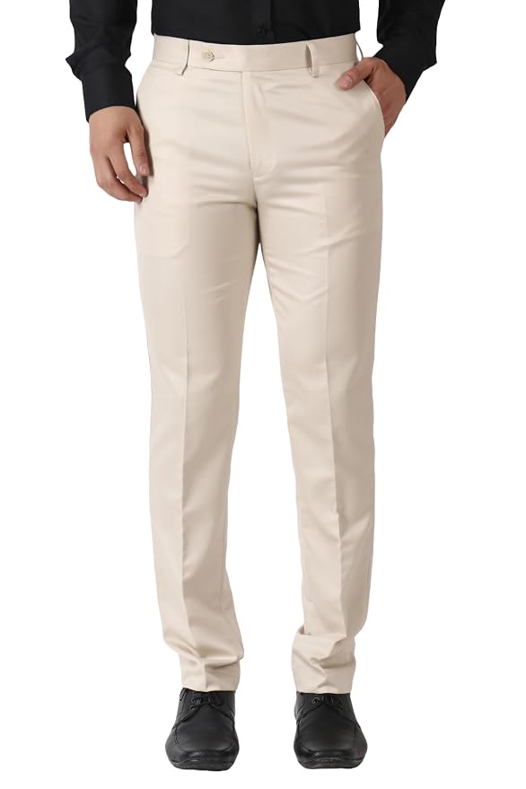 MALENO Cream Tailored Trousers