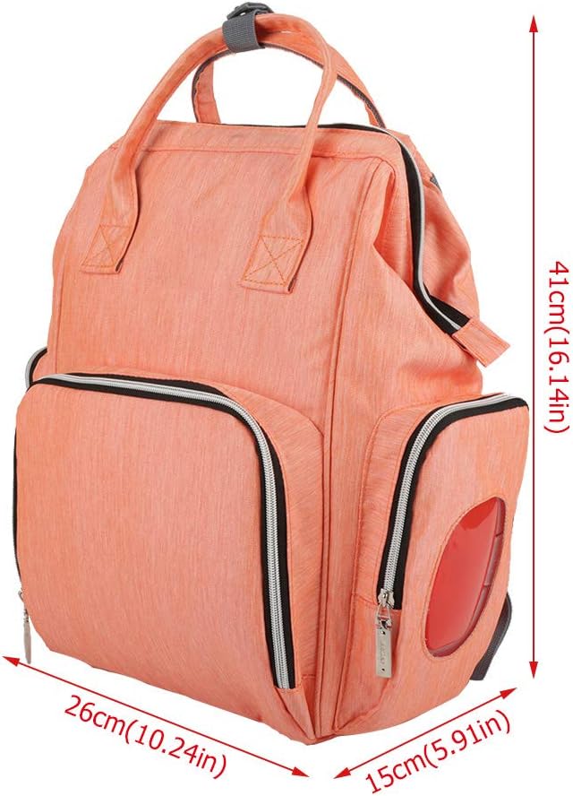 Yosoo Diaper Bag Backpack, Multi-Function Travel Backpack with Stroller Straps Wipes Box, Nappy Bags for Baby Care, Large Capacity, Stylish and (Grey)