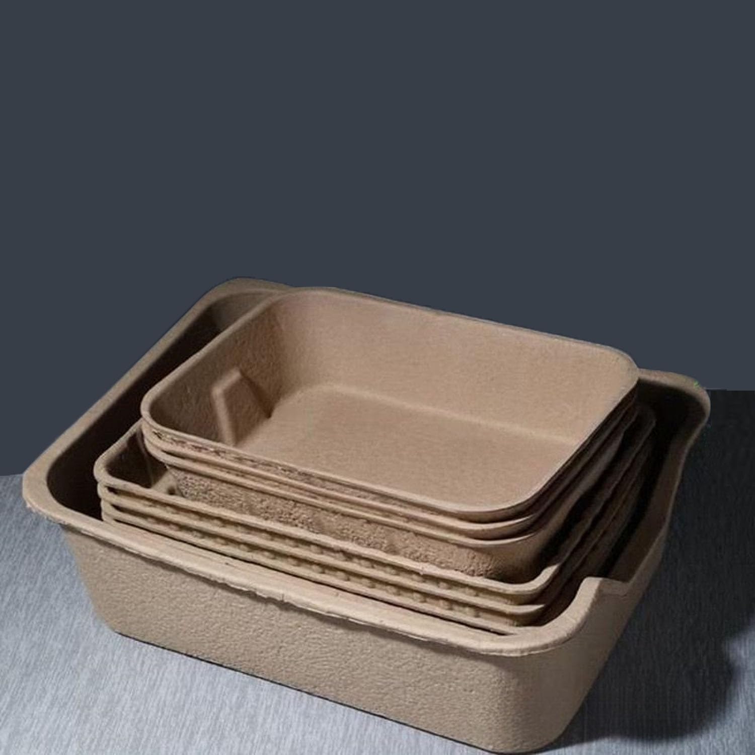 Disposable Cat Litter Box, 2-in-1 Paper Litter Tray for Indoor Cats & Small Pets | 8-Pack