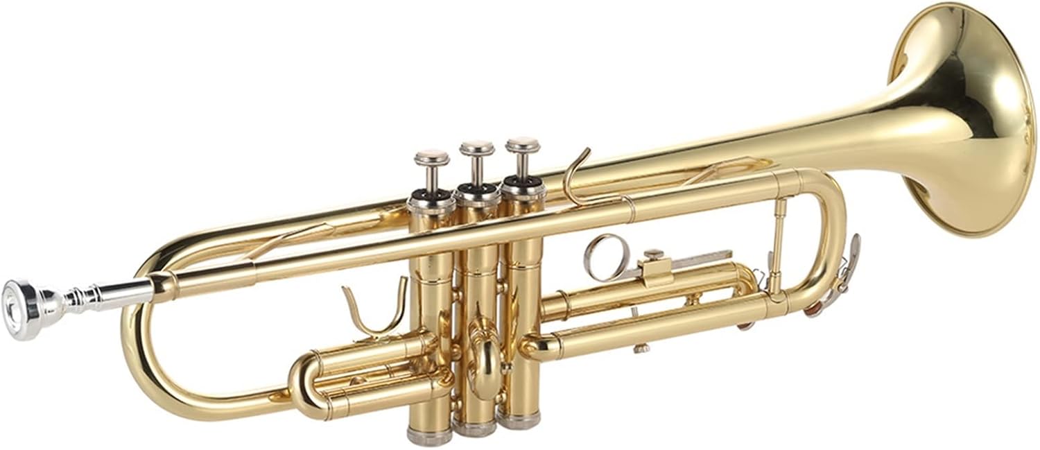Ygygyg トランペットbb Bフラット高品質真鍮ゴールド塗装トランペット まとめ買い特価 初心者トランペット