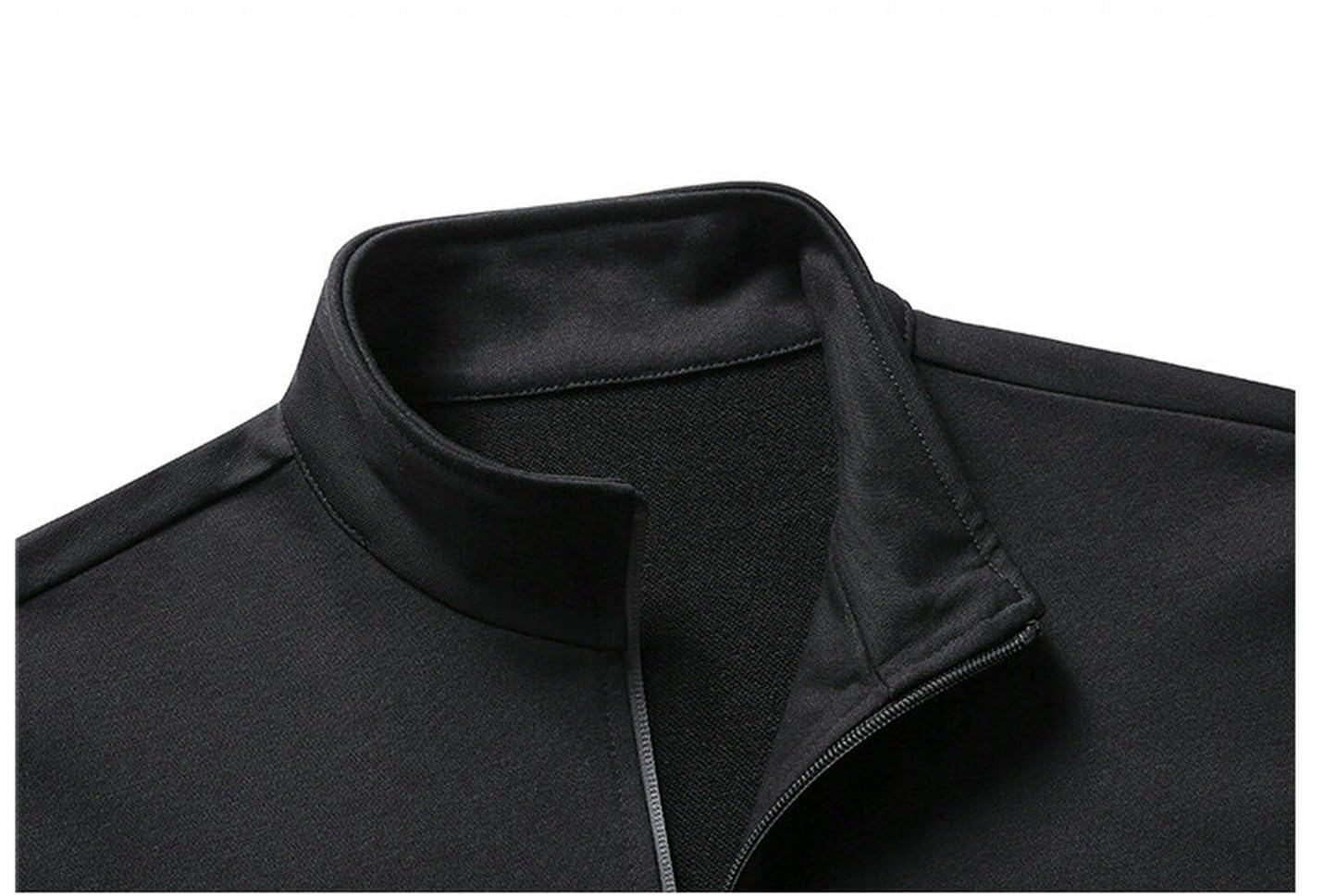 Tute da Uomo A Zip per Uomini, Abbigliamento Sportivo Casual ， Aderente-Grigio-XL