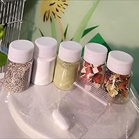 Vista 5 de SKYPRO 20 botellas transparentes para píldoras, botellas de plástico para medicina, recipientes vacíos de reactivo con tapas para medicina líquida