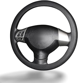 NTRUXZP 1 Item 32 – 40 cm Silicone Car Steering Wheel Cover – Universal Protection Elegant, Anti-Slip, and Easy to Clean for Car Steering Wheel Covers, Silicone Car Steering Wheel Cover, Black