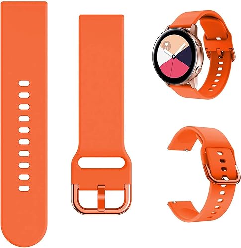 Correa compatible con Samsung Galaxy Watch ActiveActive2 de 1.571.73pulgadas repuesto tipo silicón deportivo compatible con Galaxy Watch de