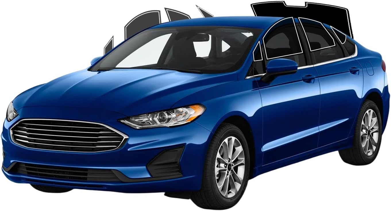AUTOTEK Precut Window Tint Film for Ford Fusion 2013-2020 All Side+Rear Windshield 10% VLT 2Ply Anti-Shatter, UV Block, Privacy Protection, Easy Install, No Trimming Needed,Heat & Glare Reduction