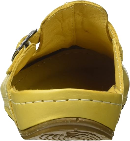 Sandales Femme Andrea Conti En Cuir Doux - Couleur Citron, Taille 38 EU