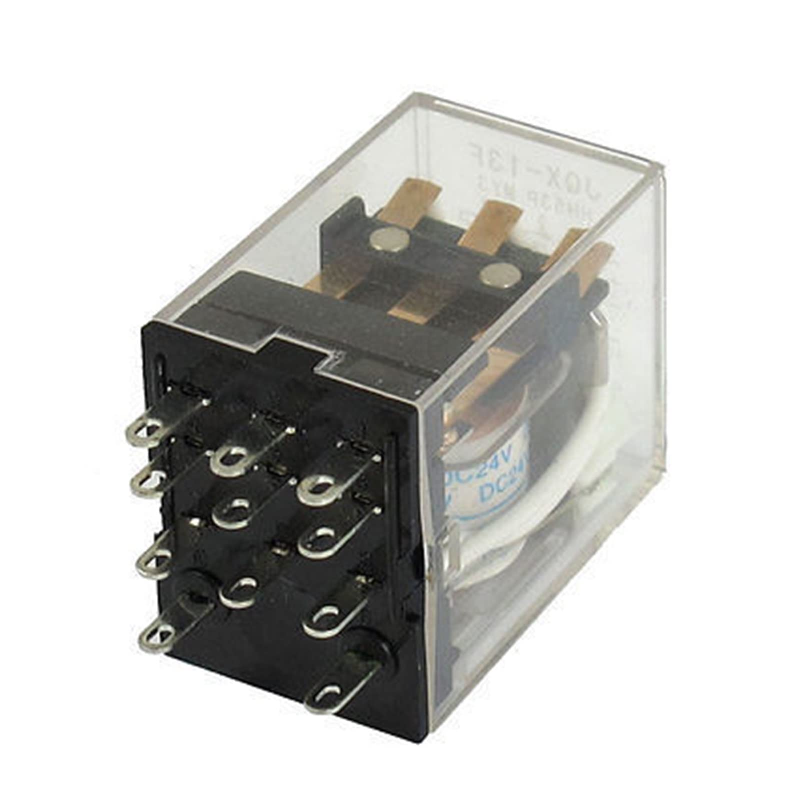 Relay JQX-13F MY3 DC 24V Coil 11-Pin 3PDT Green LED Electromagnetic Relay