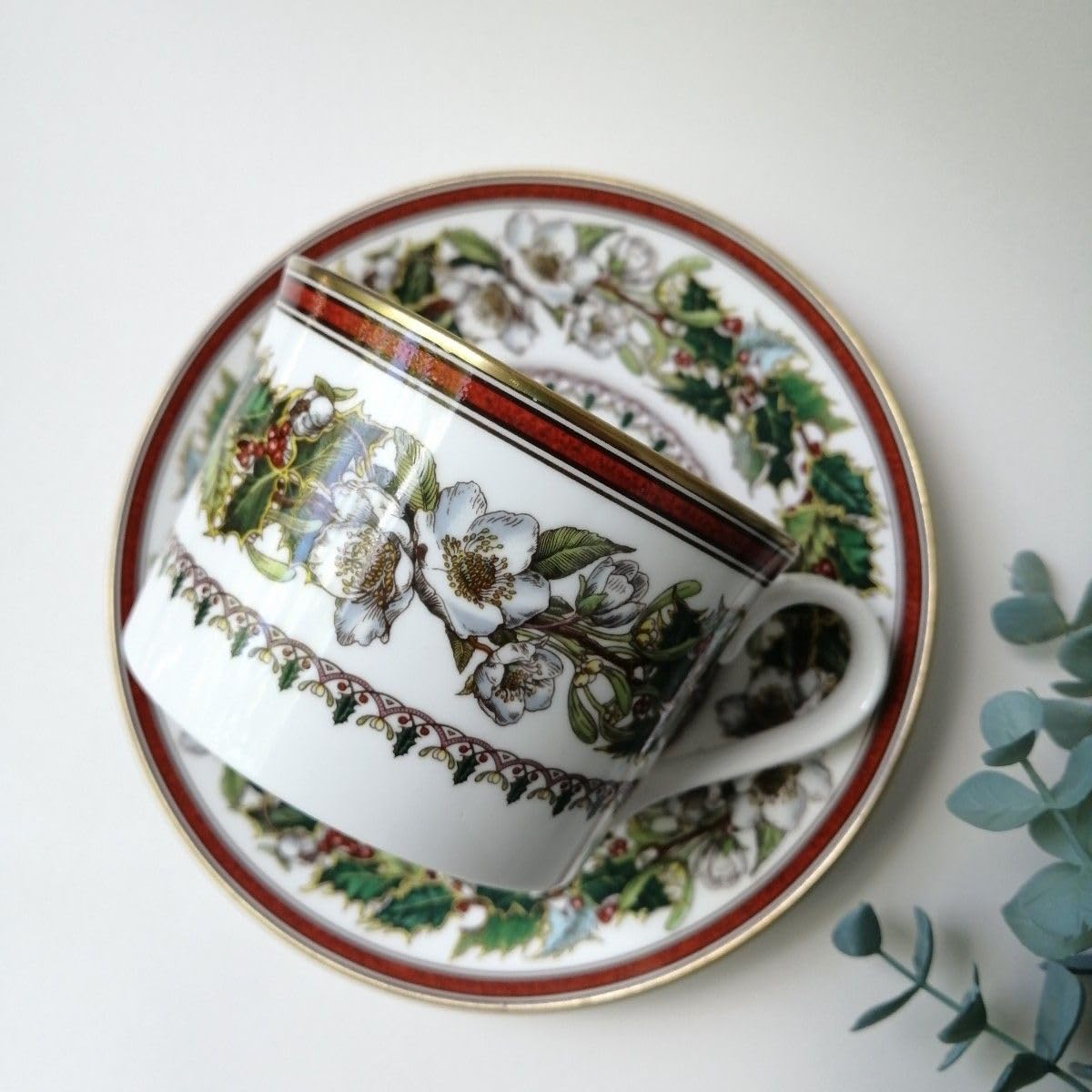 566♥美品　スポード　クリスマスローズ　英国製　レア　カップ＆ソーサー Amazon.co.jp: スポード クリスマスローズ カップ&ソーサー 英国製