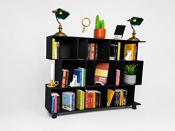 Mini Bookshelf Display Compatible with ZURU Mini Brands Book - Black