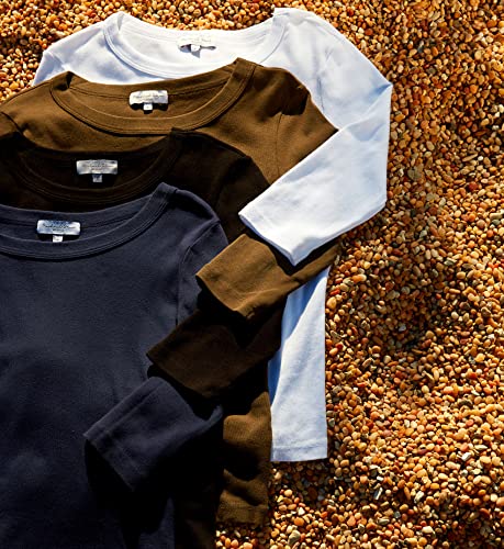 Michael Stars Womens Dot 3/4 Sleeve Tee Us X-Small, Black, Wide Cotton Crewneck #TOP5