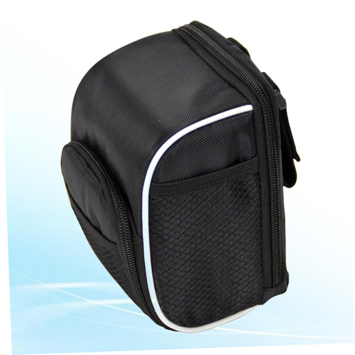 2piezas Bolsa Manillar para Bicicleta Plegable Almacenamiento Delantero para Ciclismo Compatible Bicicletas De y Urbanas Color Negro