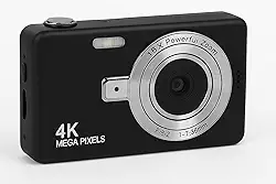 Câmera Digital 4K 48MP. HD Portátil com Zoom 16x e Tela 2.4” | Foco Automático, Anti-Vibração e Flash Integrado | Câmera Compacta para Fotos, Vídeos, Vlogs e Viagens