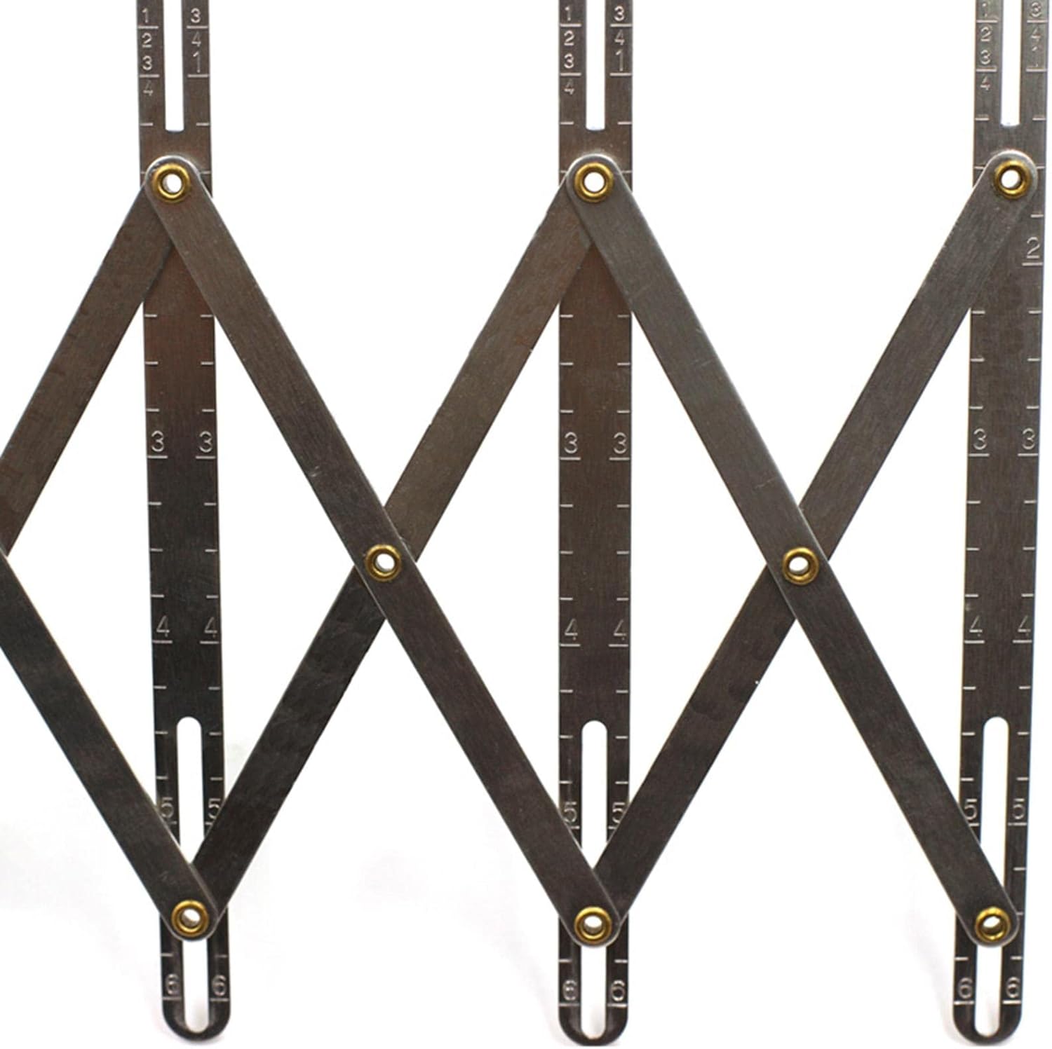 Newmind Buttonhole Spacer Expanding Crafting Sewing Gauge Ruler Measuring Tool for Grommet Window Curtain Drapery Dressmaker Tailor Marking