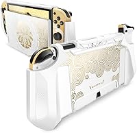 Vista 1 de Mumba Funda protectora acoplable para Nintendo Switch OLED de 7 pulgadas modelo 2021 con agarre de TPU serie Blade y material antiarañazos