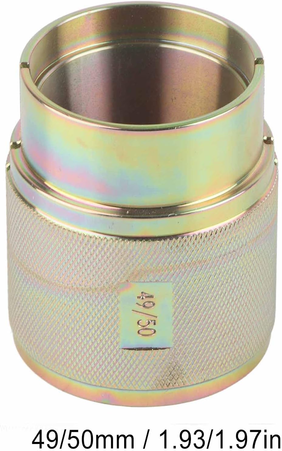 KIMISS Motorcycle Fork Seal Driver Tool, Motorcycle Fork Oil Seal Driver Tool Universal Carbon Steel for Conventional Inverted Forks (49/50mm / 1.93/1.97in)