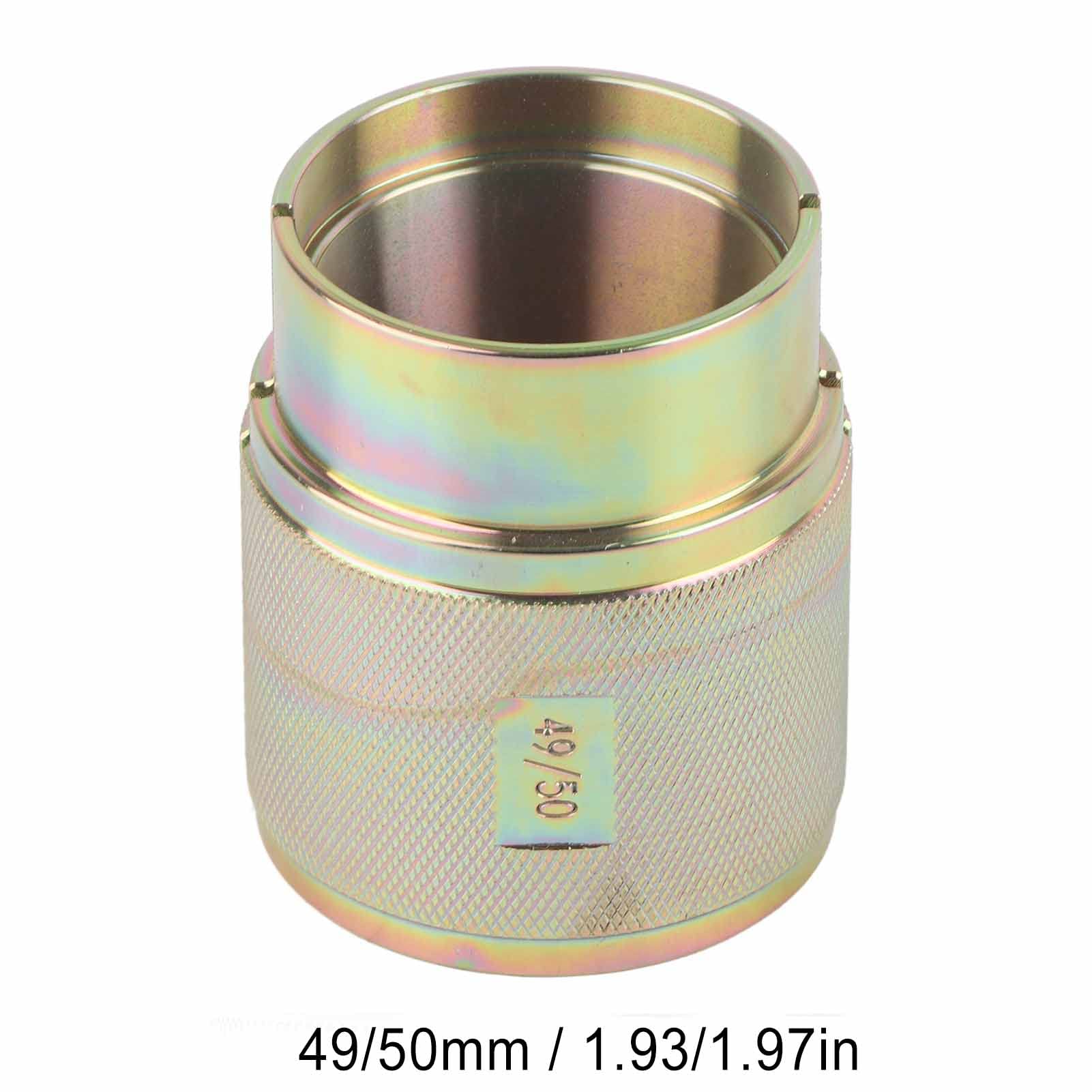 KIMISS Outil de pilote de joint de fourche de moto, outil universel en acier au carbone pour fourches inversées conventionnelles (49/50 mm)