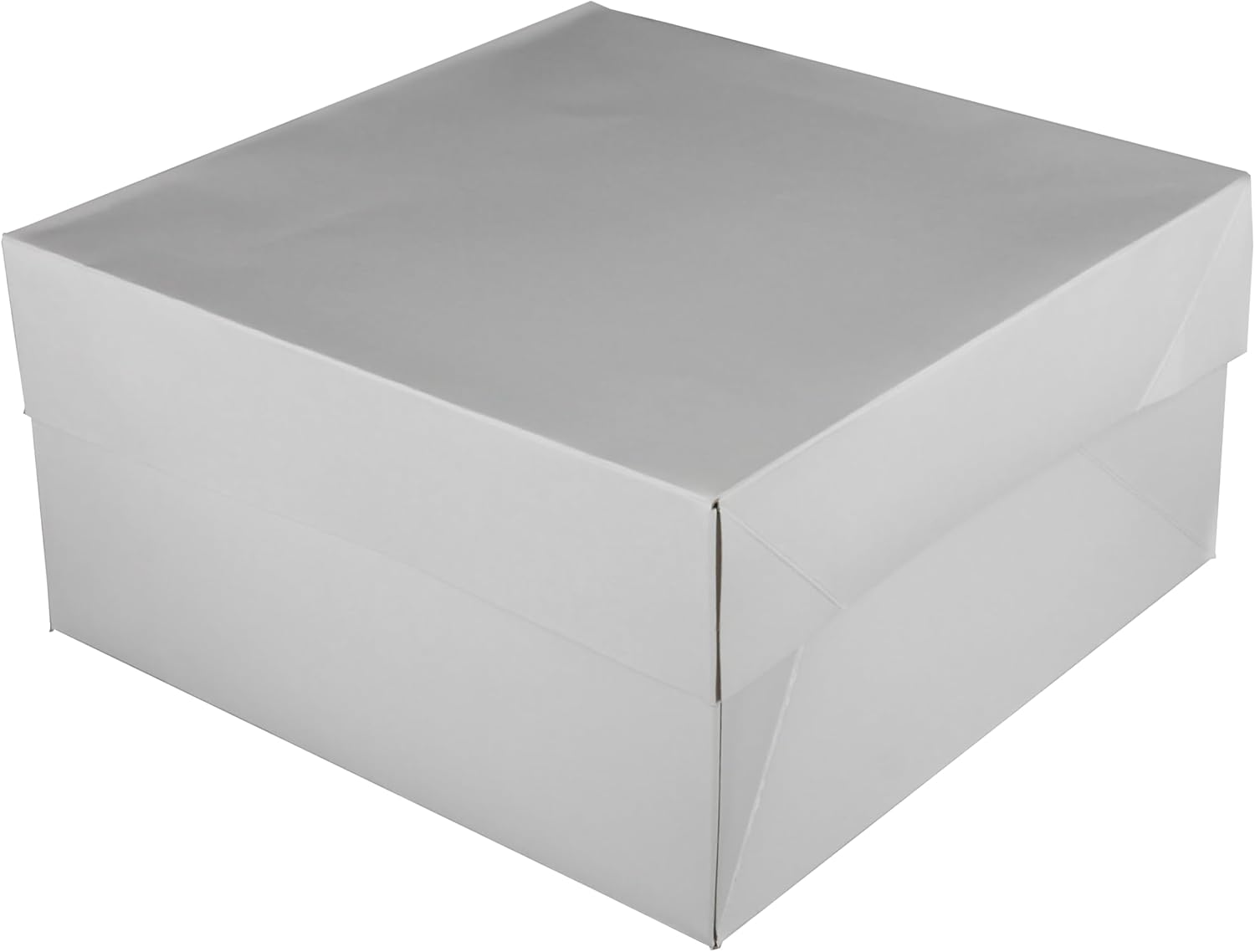 Hat Boxes with Handles - White - 14" x 14" x 7" - Case of 25 - Sturdy White Cardboard Hat Box with Handles - Premium Cardboard Hat Boxes with Lids for Secure Storage - Elegant Hat Box Solution