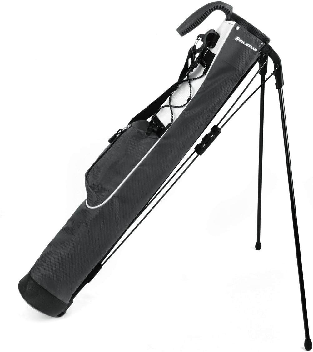 Pitch ’n Putt Lightweight Sunday Golf Bag with Stand, Ultra-Light Carry Design, Two-Way Divider Top, Shoulder Strap, Compact Carry Golf Bag for Men & Women