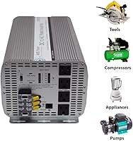 Vista 3 de AIMS Power inversor de corriente sinusoidal modificado, 12 vDC