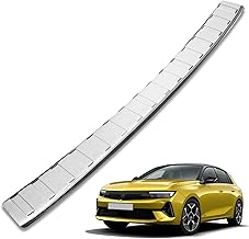 CHROMEMASTER | Protezione Paraurti Posteriore Compatibile con Opel Astra Hatchback 2022+; Acciaio inossidabile, Spazzolato, Argento; Protezione Paraurti Protegge la Vernice del Paraurti dai Graffi