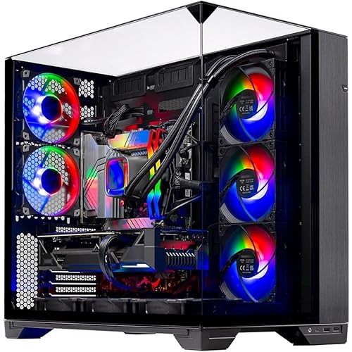 Skytech Gaming O11 Vision Desktop PC, Ryzen 7 9800X3D 4.7 GHz (5.2 GHz), AMD RX 9070XT 16GB, 1TB Gen4 NVMe SSD, 32GB DDR5 RAM 5600 RGB, 850W Gold PSU, 360mm ARGB AIO, Wi-Fi, Win 11