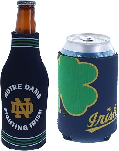 Set de refrigeración y aislamiento de latas y botellas con el logo de NCAA en color del equipo de la universidad