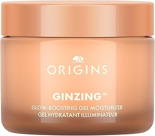 Origins GinZing Glow-Boosting Gel Moisturizer | For a Bronze or Pearl Glow | With Hyaluronic Acid & Caffeine from Coffee Beans