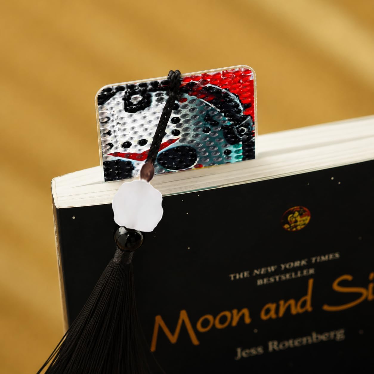 5 Pack Horror Theme Diamond Art Bookmarks,Halloween Diamond Painting Bookmarks for Book Lovers 5D DIY Bookmark Crafts Diamond Art Kits for Adults Beginner DIY Diamond Dots Gem Art Kit
