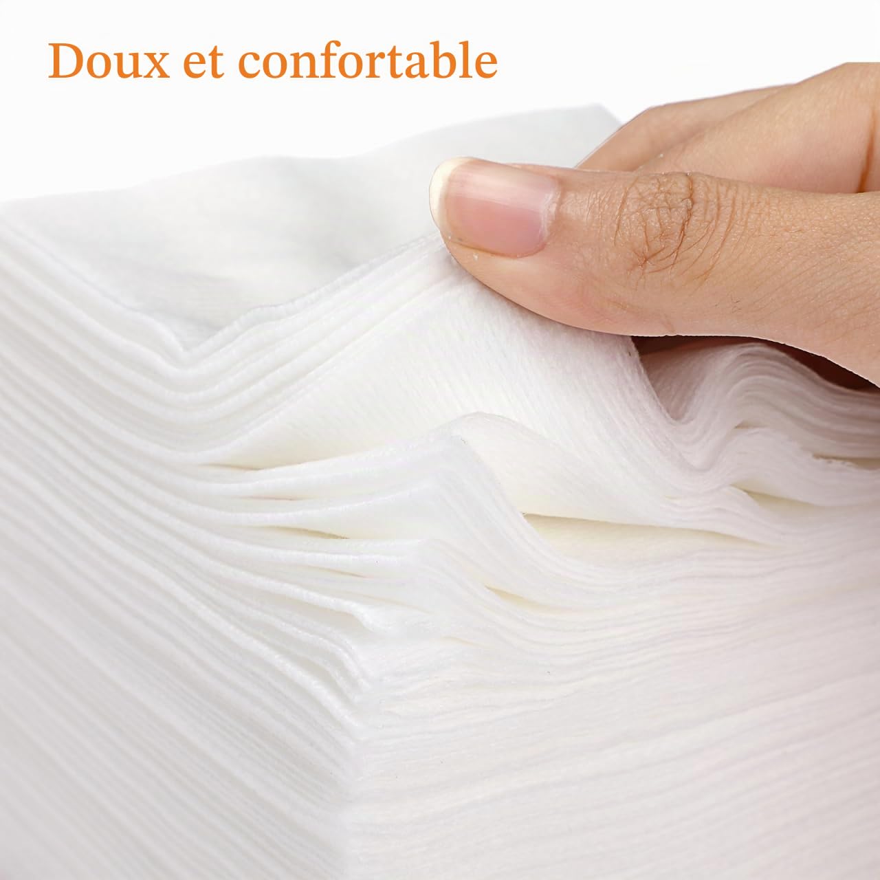 HEALLILY Lot de 200 compresses de gaze non tissées non stériles jetables pour spa, soins des plaies faciales,