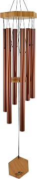 UpBlend Outdoors Wind Chimes for Outside - 29" Copper-Red Wind Chime Outdoor, Zen Garden Chimes for Outdoors, Tin Windchime, Decor Windchimes for Mom, Grandma, Gifts for Her