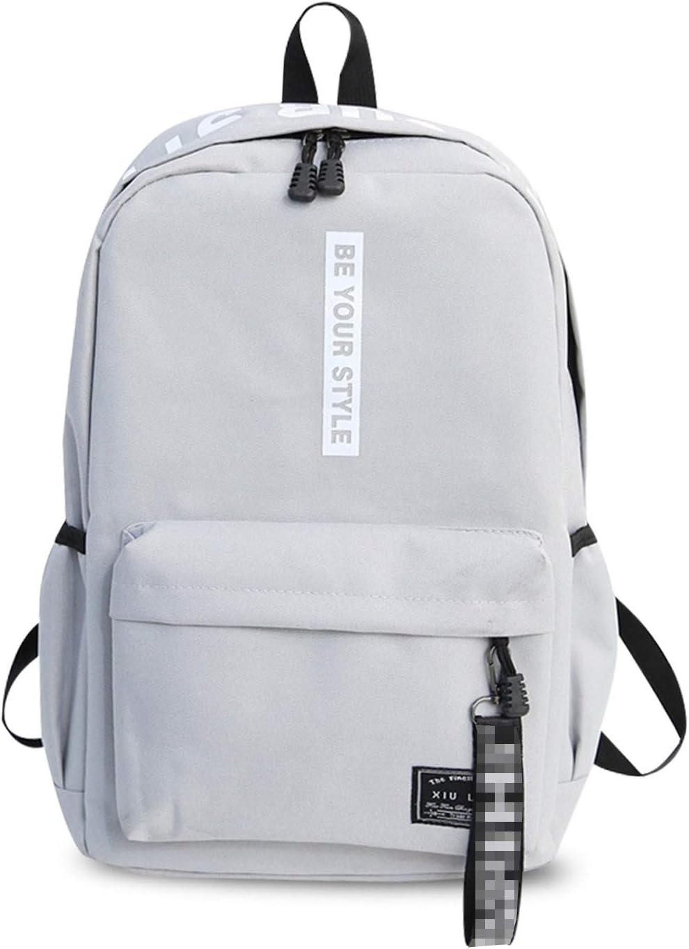 ADITAM Backpack Casual Daypack Men/Women School Bag for Boy/Girl Campus Book-Bag Teenager Outdoor Travel Camping Lightweight Bag Gray Double the comfort