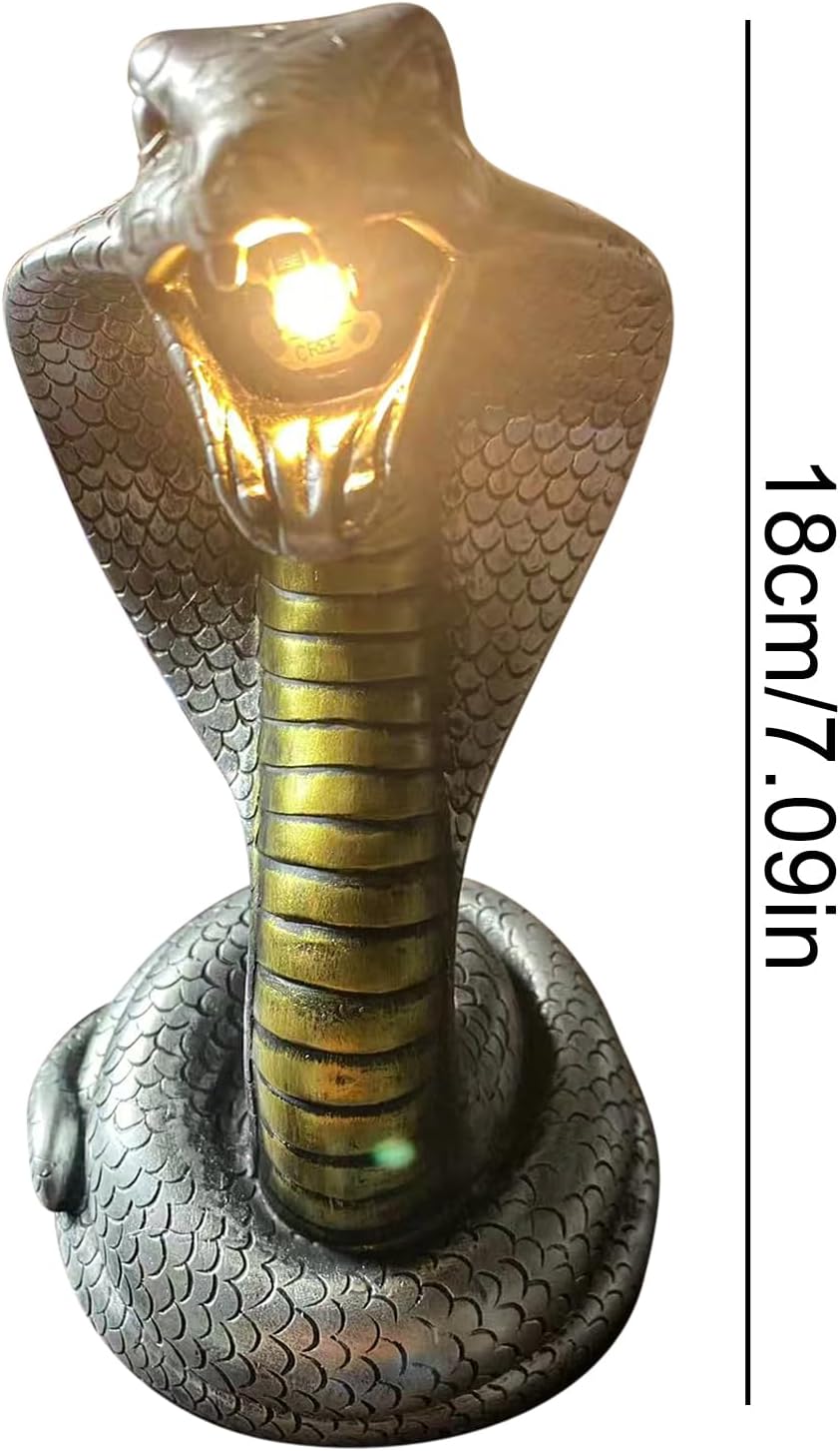 Gothic Snake Light, Table Night Light, Gothic Snake Figurine - Collectible Nightstand Lamp Bedside Room Home Bedroom Dorm Decor