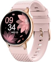 Women's Smart Watch with Calls, Sports Heart Rate Monitor SpO2 Sleep Monitor Android iOS, Gold