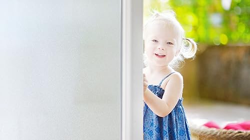 Miniatura 9 de Película de privacidad esmerilada para ventana, no adhesiva, adherencia estática, calcomanías decorativas para baño, control de calor, bloqueo UV,